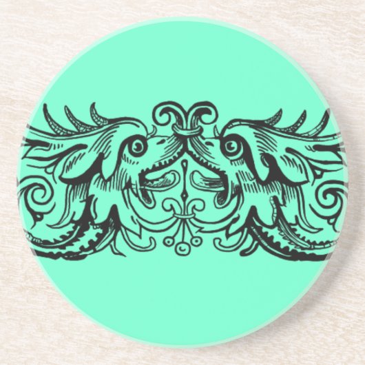 En Grès Dessous de verre des monstres liés (Devant)