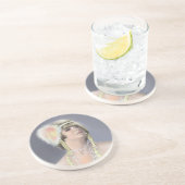 En Grès Dessous de verre des sirènes d'été (Côté)