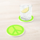 En Grès Dessous de verre des symboles de paix (Côté)