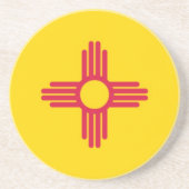 En Grès Dessous de verre d'État du Nouveau-Mexique (Devant)