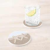 En Grès Dessous de verre d'étoiles de mer (Côté)