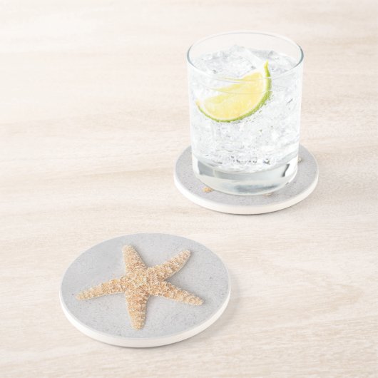 En Grès Dessous de verre d'étoiles de mer (Côté)