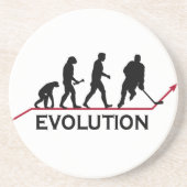 En Grès Dessous de verre d'évolution d'hockey (Devant)