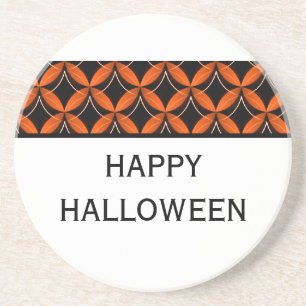 En Grès Dessous de verre d'Halloween dans le centre-ville