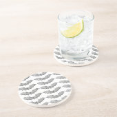 En Grès Dessous de verre d'Halloween des chauves-souris d' (Côté)