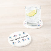 En Grès Dessous de verre d'hiver Snowman (Côté)