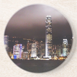 En Grès Dessous de verre d'horizon de ville