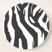 En Grès Dessous de verre d'impression Zebra (Devant)