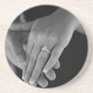 En Grès Dessous de verre d'Insertion-un-Photo