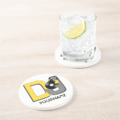 En Grès Dessous de verre DJ personnalisé (Côté)