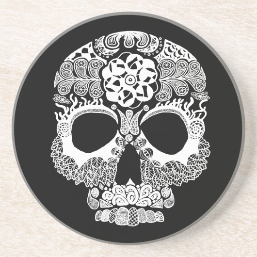 En Grès Dessous de verre d'obscurité de Bella Muerte de La (Devant)