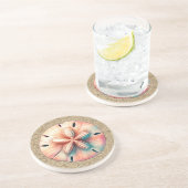 En Grès Dessous de verre Dollar de sable (Côté)