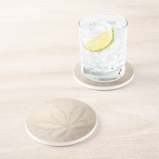 En Grès Dessous de verre Dollar de sable (Côté)