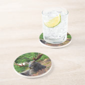 En Grès Dessous de verre d'orignal (Côté)