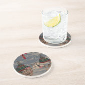 En Grès Dessous de verre d'ours polaire (Côté)