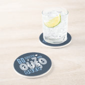 En Grès Dessous de verre d'Ouzo (Côté)