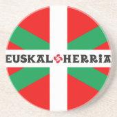 En Grès Dessous de verre Drapeau Basque "Ikkurina" (Devant)