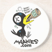 En Grès Dessous de verre Drinky Crow (Devant)