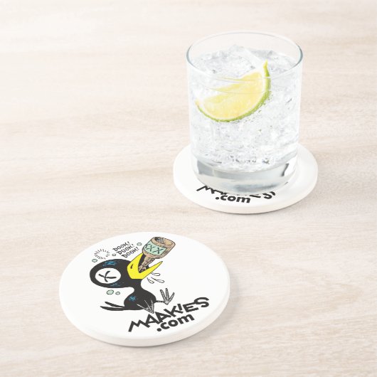 En Grès Dessous de verre Drinky Crow (Côté)