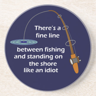 En Grès Dessous de verre drôles de pêche