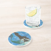 En Grès Dessous de verre du conte de la sirène (Côté)