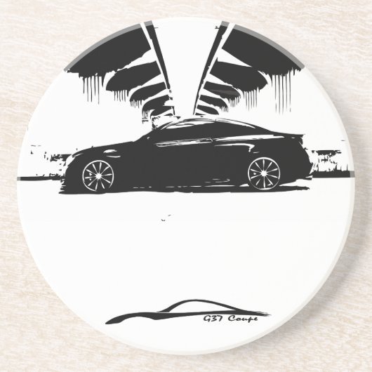 En Grès Dessous de verre du coupé G37 (Devant)