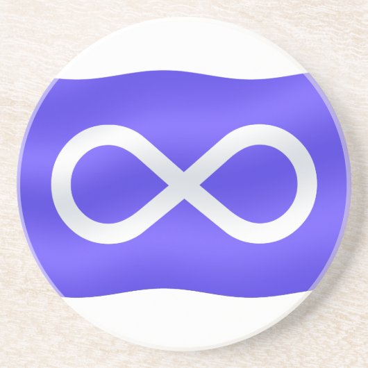 En Grès Dessous de verre du drapeau métis Cadeaux de fiert (Devant)