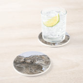 En Grès Dessous de verre du loup de bois de l'Est (Côté)