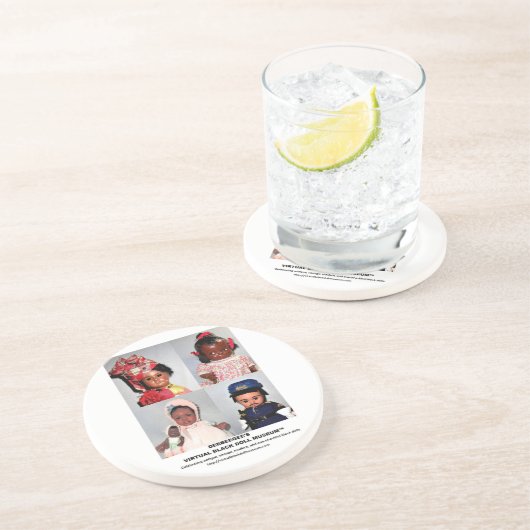 En Grès Dessous de verre du musée rond (Côté)