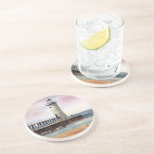 En Grès Dessous de verre du nord de phare de musoir de (Côté)