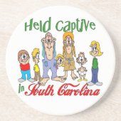 En Grès Dessous de verre du parc des trains Funny de Carol (Devant)