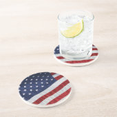 En Grès Dessous de verre du pavillon des États-Unis (Côté)