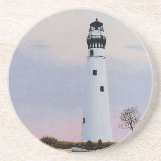 En Grès Dessous de verre du phare de la soirée (Devant)