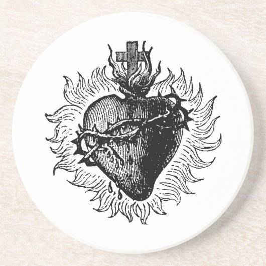 En Grès Dessous de verre du Sacré-Coeur (Devant)