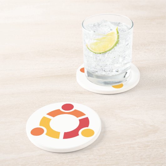 En Grès Dessous de verre d'Ubuntu (Côté)