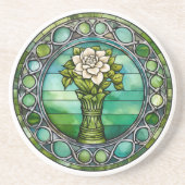 En Grès Dessous de verre Emerald Bloom - Une touche d'élég (Devant)