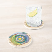 En Grès Dessous de verre ensoleillé d'été (Côté)