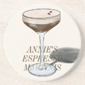 En Grès Dessous de verre Espresso Martini (Devant)