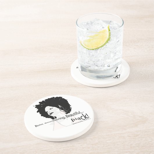 En Grès Dessous de verre ethniques (Côté)