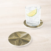 En Grès dessous de verre ÉTOILE OR/JAUNE (Côté)