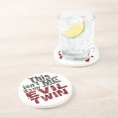 En Grès Dessous de verre Evil Twin (Côté)