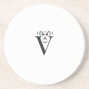En Grès Dessous de verre face lettre