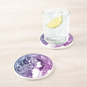 En Grès Dessous de verre Fancy Lady Sandstone Drink (Côté)