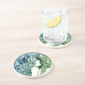 En Grès Dessous de verre Fancy Lady Sandstone Drink (Côté)