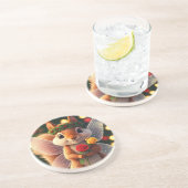 En Grès Dessous de verre Fée Écureuil de Noël (Côté)
