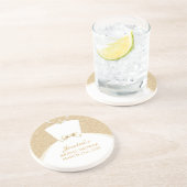 En Grès Dessous de verre Fêtes des mariées (Côté)