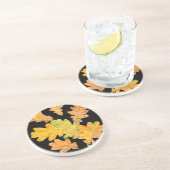 En Grès Dessous de verre Feuilles d'automne (Côté)