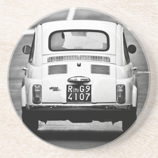 En Grès dessous de verre Fiat 500 vintage (Devant)