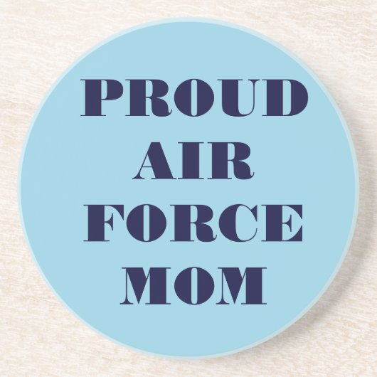 En Grès Dessous de verre Fier Air Force Maman (Devant)