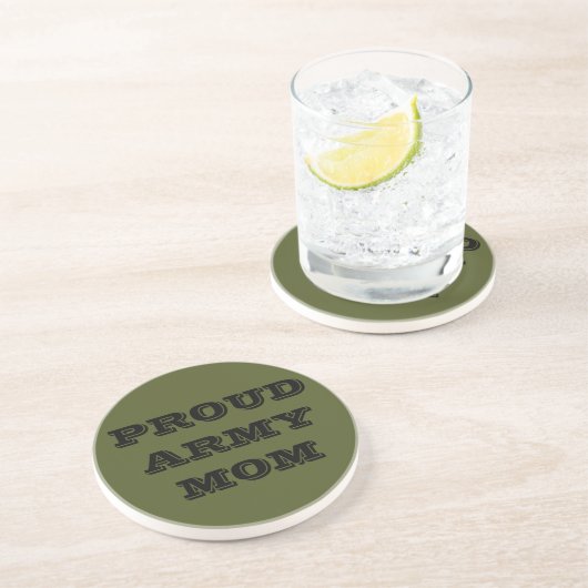 En Grès Dessous de verre Fière maman armée (Côté)